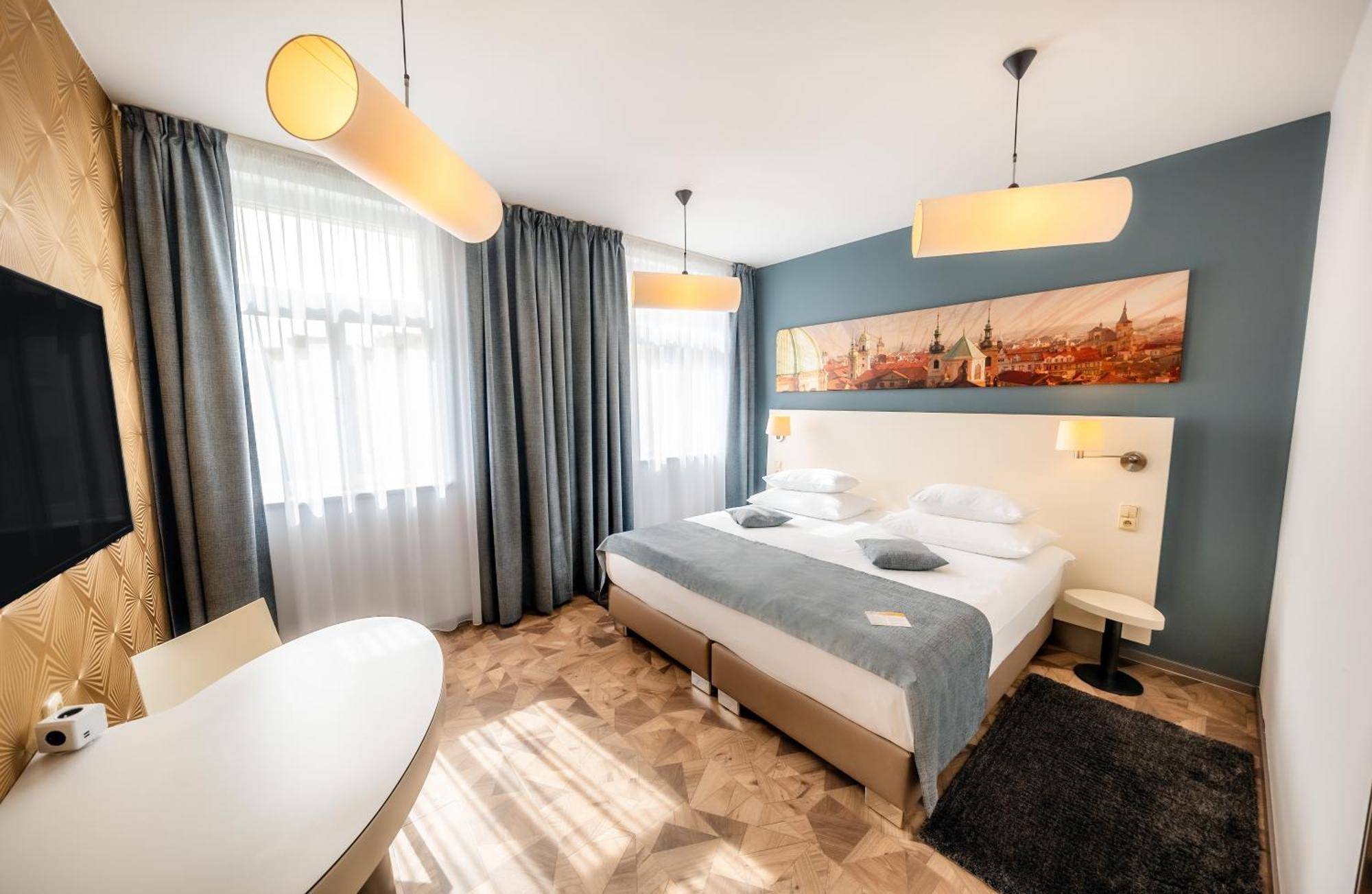 Grandium Hotel Prag Exteriör bild A room at the hotel